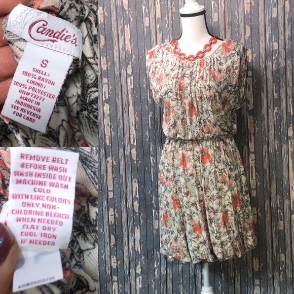 Candies Pleat Neck Poof Layer Skirt Dress - Picture 2 of 8